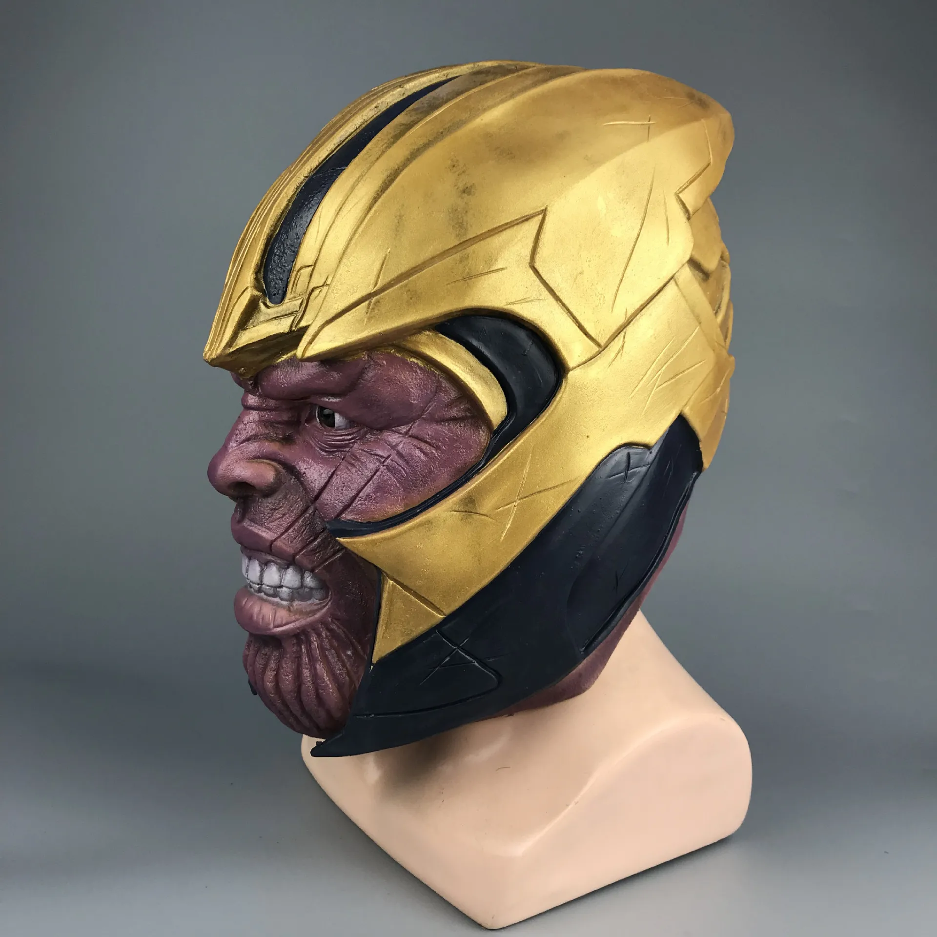 Thanos Infinity War Latex Mask – Unisex Adult, One Size, Halloween Cosplay