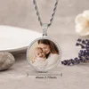 Platinum medium size pendant+24inch*3mm twisted chain