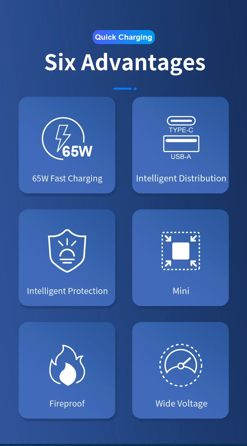 65w fast charger with gan tech eu plug for xiaomi mi 65w eu wall charger pps gan for apple android