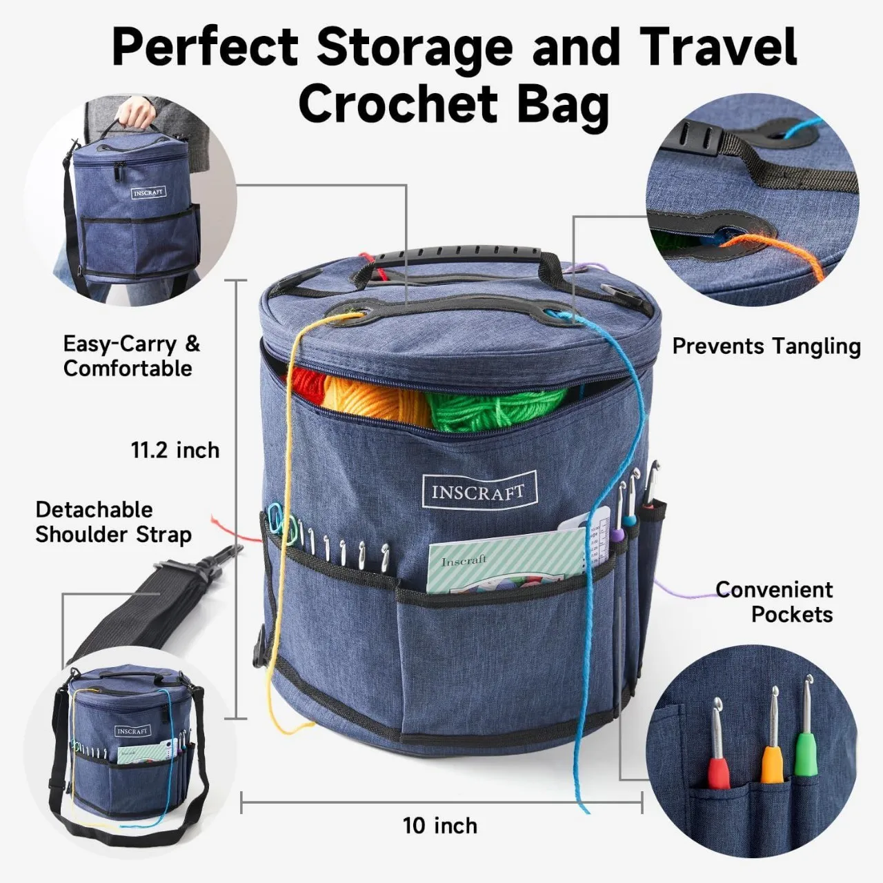 Crochet Aldi Knitting Bag DIY 103-Piece Crochet Kit Perfect For