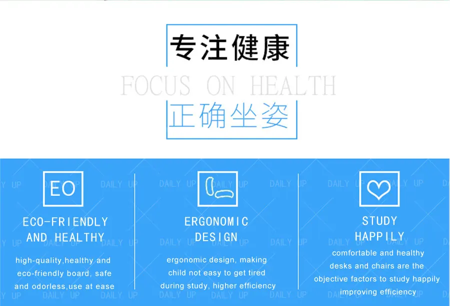 Wooden Cheap school Desk and chair Study Single adjustable Classroom Desk and Chair