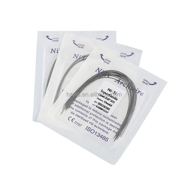 ALS 10 Packs Dental Orthodontic Super Elastic Niti Arch Wires Rectangular Nature