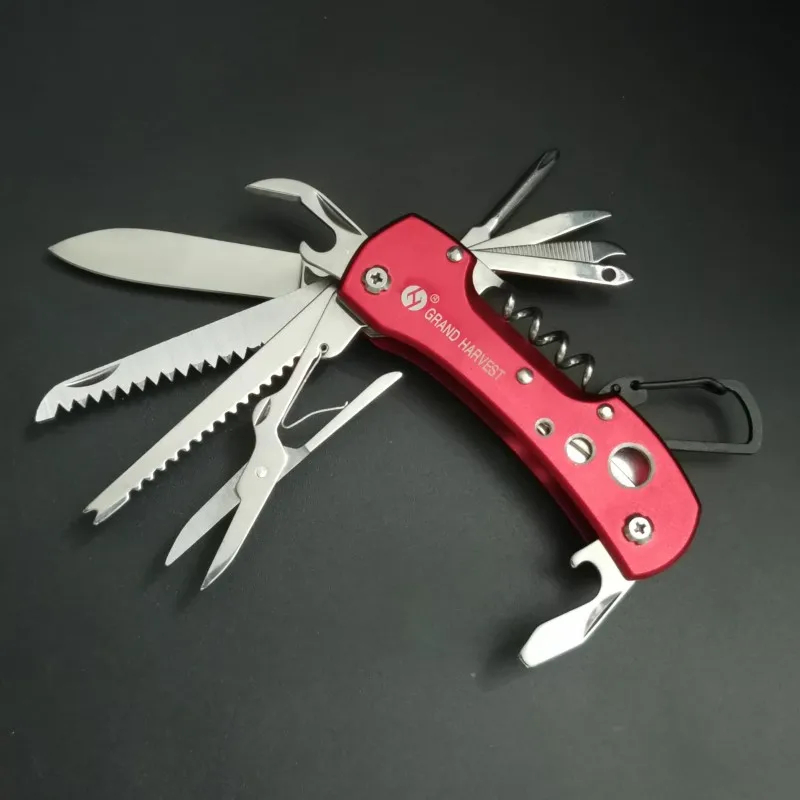 Multi-Functional Swiss 91mm Folding Knife Stainless Steel Multi Tool  Knives Pocket Hunting Outdoor Camping Survival Knife