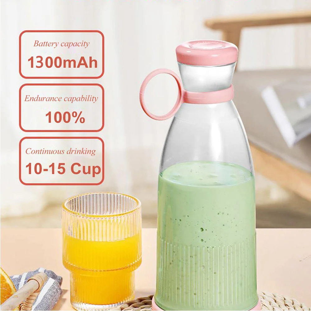 In Stock Smart Mini Juicer Bottles 380ML USB Rechargeable Portable Mini Electric Fresh Juicer Blender