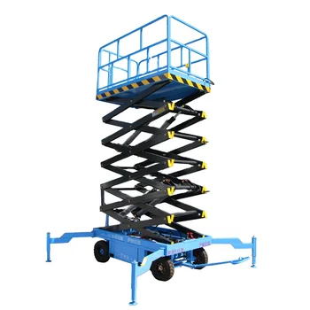 Factory Supply 11m CE Wheel Type Work Platforms Mobile Electric Lifting Scaffold for Aerial Work