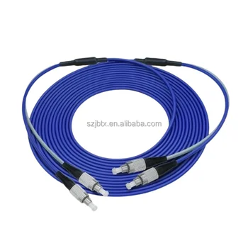 Robust Durable 1m Singlemode Duplex FC FC Armored Patch Cord for 4G 3G GSM Tensile-Resistant for 5G Base Stations Industrial