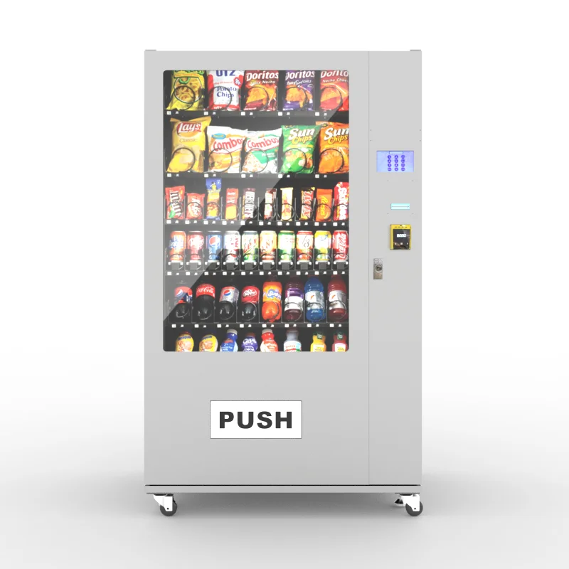 Export Europe Popular Multi Function Vending Machine for Drinks and Snacks Soda Vending Machine