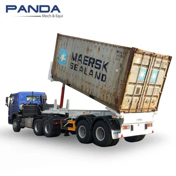 20ft Container Lift Tipping Chassis Skeleton Semi Trailer For 20feet ...