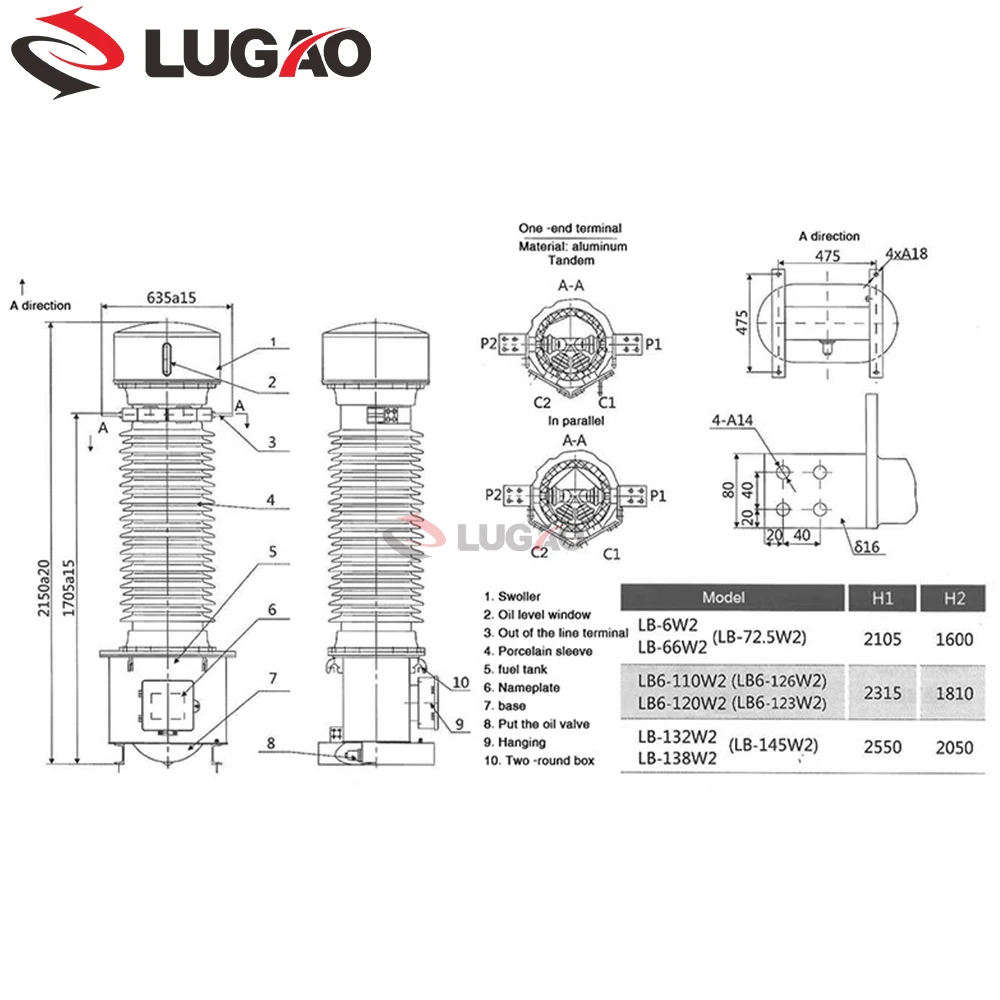 New 110kv Oil Immersed Current Transformer Price And Current ...