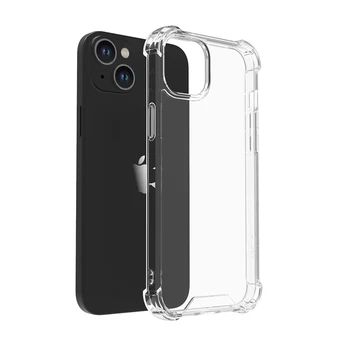 New Shockproof Transparent Four Corner Airbag Acrylic Bumper PC TPU Mobile Phone Case For iphone 15 Pro Max Case