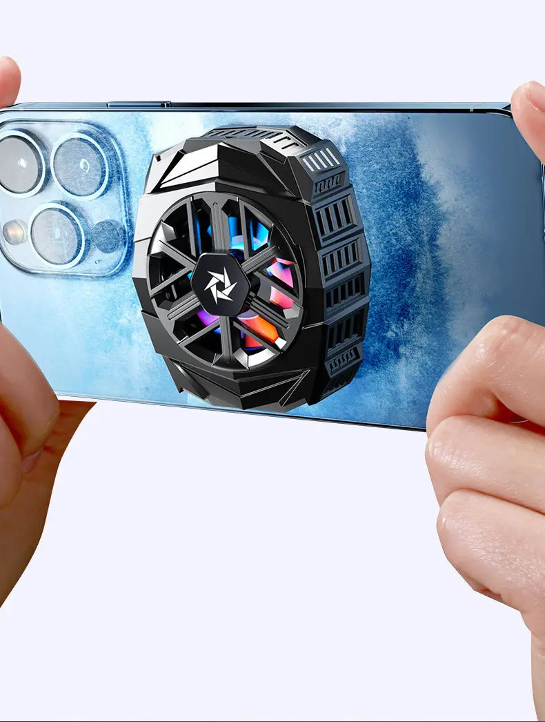 SL03 Magnetic Phone Cooler with Built-in 1200 Mah Battery Portable Gaming Wireless Phone Cooler Fan Semiconductor Cooler