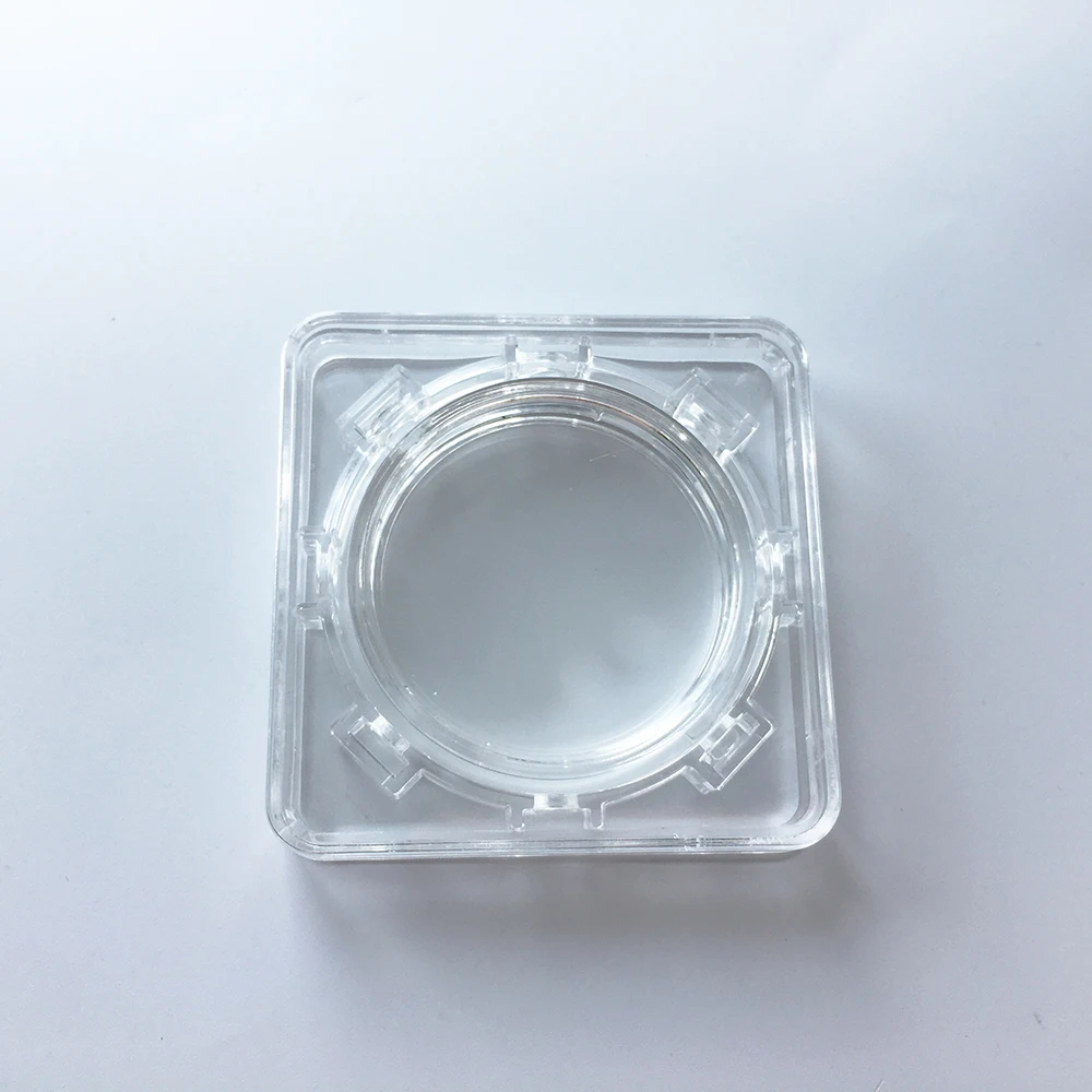 40mm 투명 회전 아크릴 코인 케이스 코인 캡슐 홀더