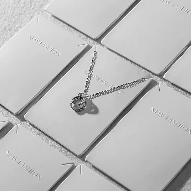 A1 Whole Price Jewelry Tags&Cards Pendant Storage Jewelry Display Paper Card  Jewelry Card With Logo