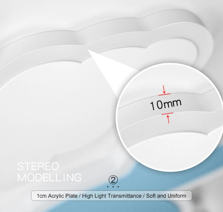 Macaron color airplane cloud children room ceiling light LED high brightness simple cartoon creative bedroom lamp