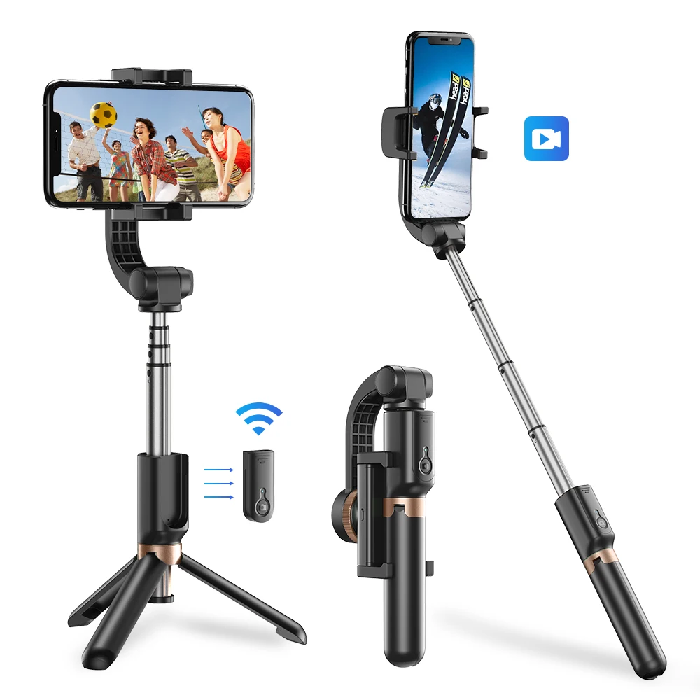 Professional Remote Shutter in Stabilized Handheld Gimbal Stabilizer Vlog Camera Controller Selfie Stick for Smartphone