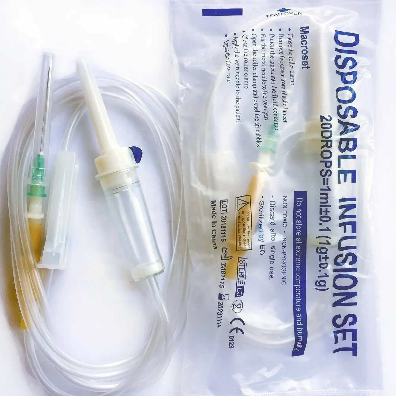 CE Winged Infusion Set with Filter Safety IV Infusion Set