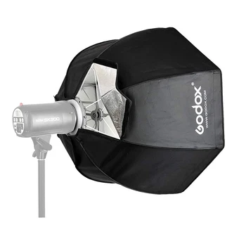 Godox 47 Inches 120cm Octagon Umbrella Soft Box with Grid and Bowens Mount for Studio Portrait Product Photography detail image