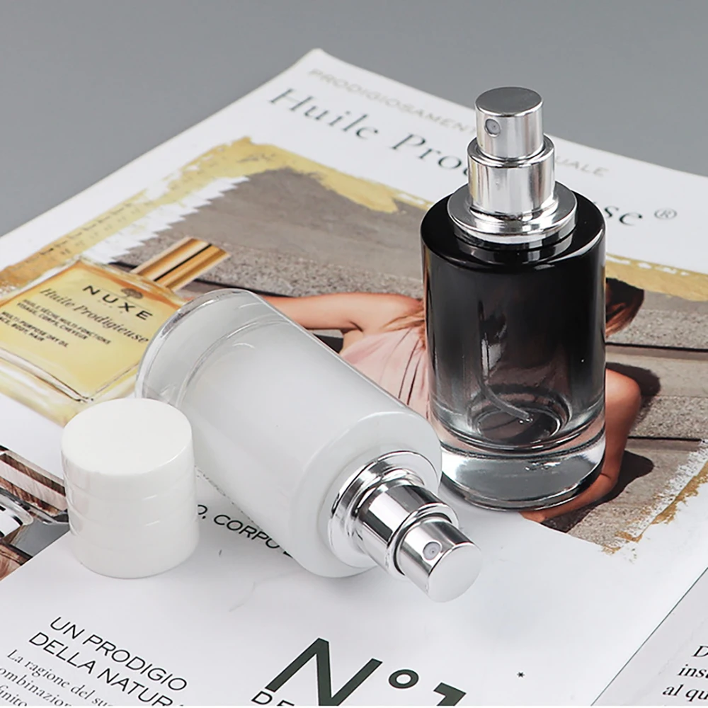 Empty Spray Perfume Bottle Beautiful High End Black Screw Neck 50ml