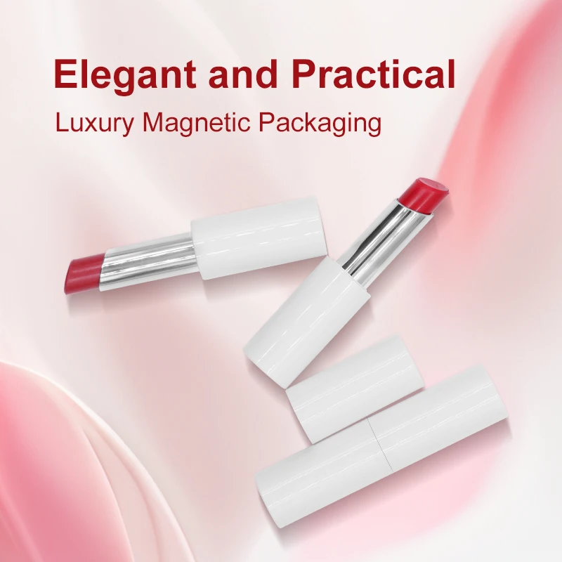 Luxury White Waterproof Matte Mist Lipstick for Women Gift Red Lipstick Private Label with Magnetic Packaging factory
