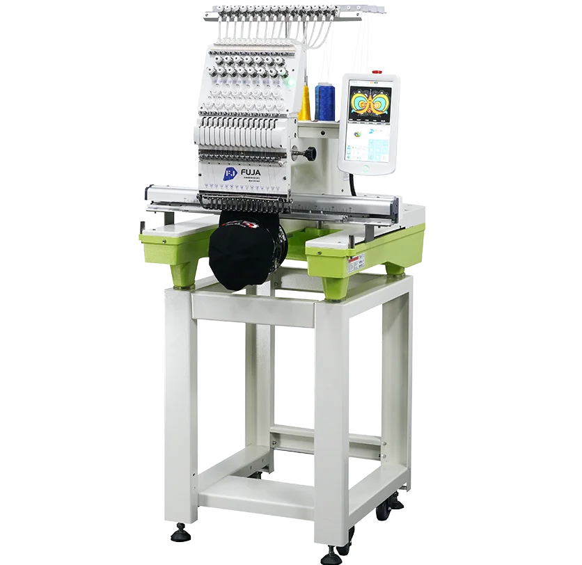 High-accuracy Barudan 3D Embroidery Machine for Hats & T-shirts