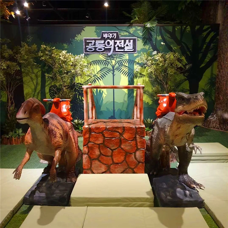 2023 Children Coin Operated Games Fair Rides and Playground Funny Equipment Mechanical Dinosaur Ride