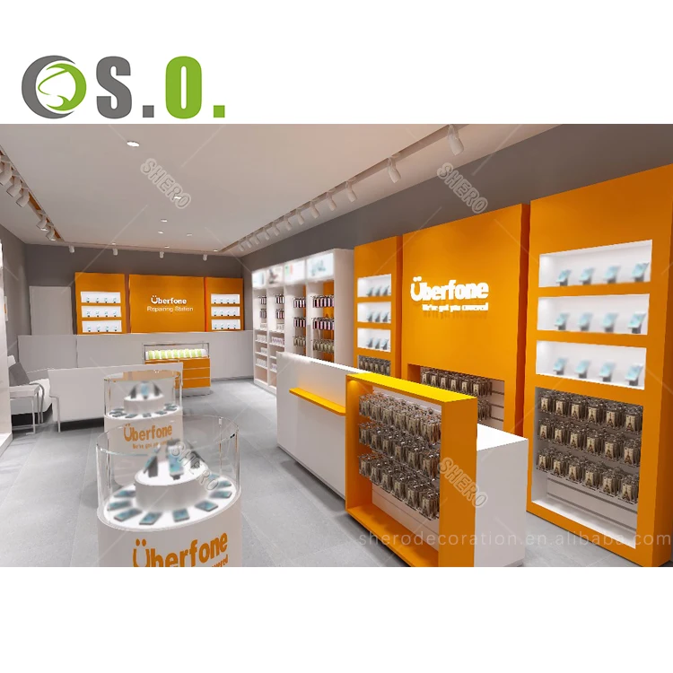 Luxurious Mobile Phone Shop Decoration Cool Shop Designs