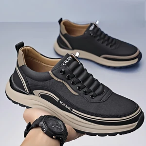 Spring Men's Shoes 2026 New Breathable Walking Men's Fashion Versatile Thick Soled Sports Shoes Casual Running Dad Men Shoes