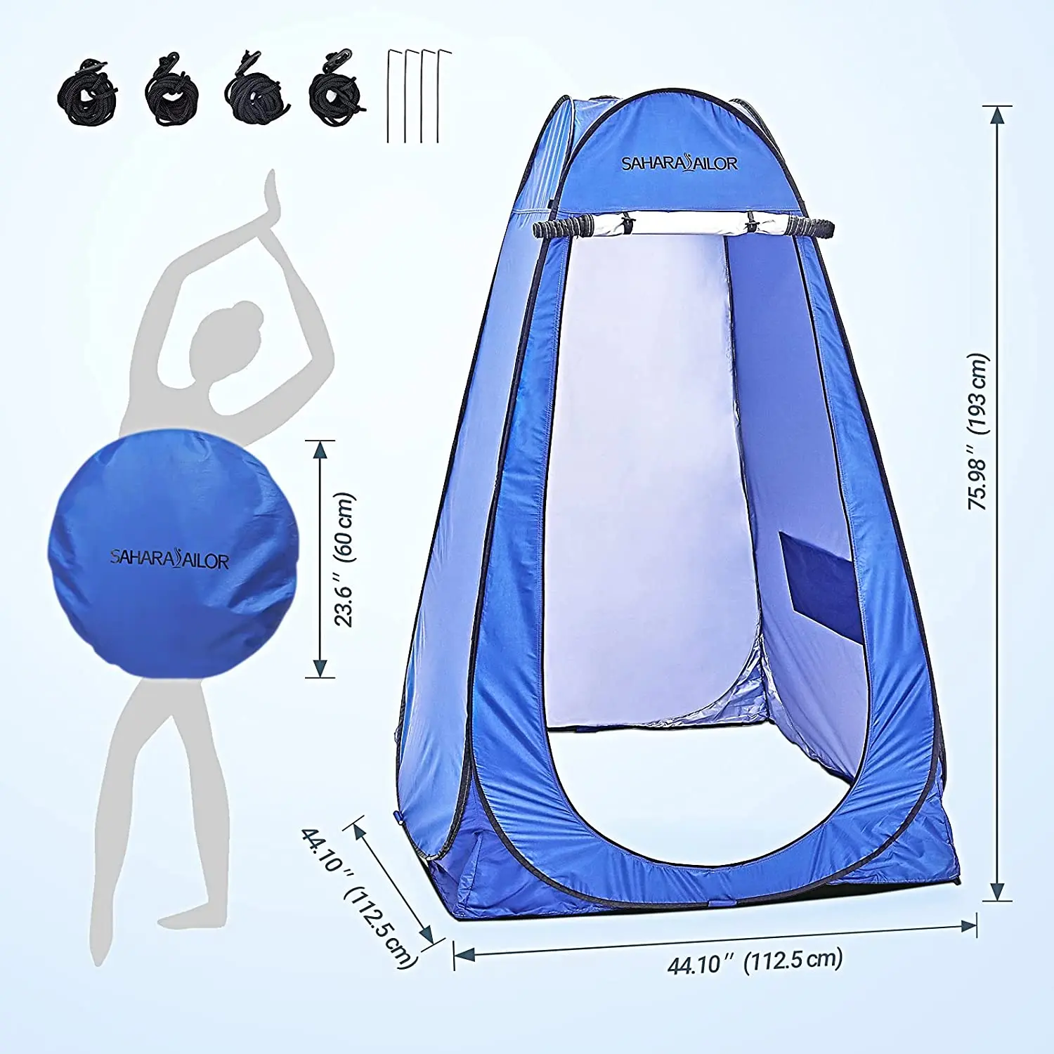Outsunny Tente De Douche Pop Up, Exterieur Intimite Vestiaire, Noir - Brick