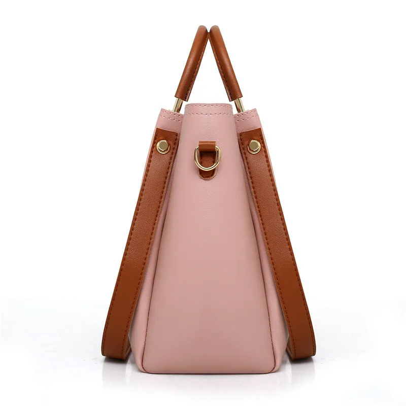 Fashion Women's Designer Handbags PU 4-Piece Set with Zipper Closure and Three Straps Cheap Price Lady Bag