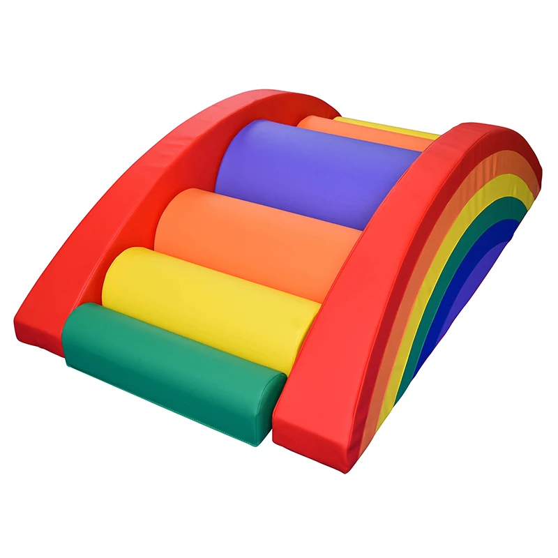 Bright Color rainbow Bridge Kids Foam Soft Play Blocks Indoor Children Foam  Play Set Toddler Climb and Crawl Play Set