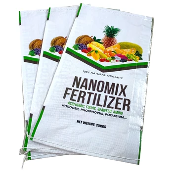 20kg 25kg custom printing BOPP fertilizer packaging pp woven bag