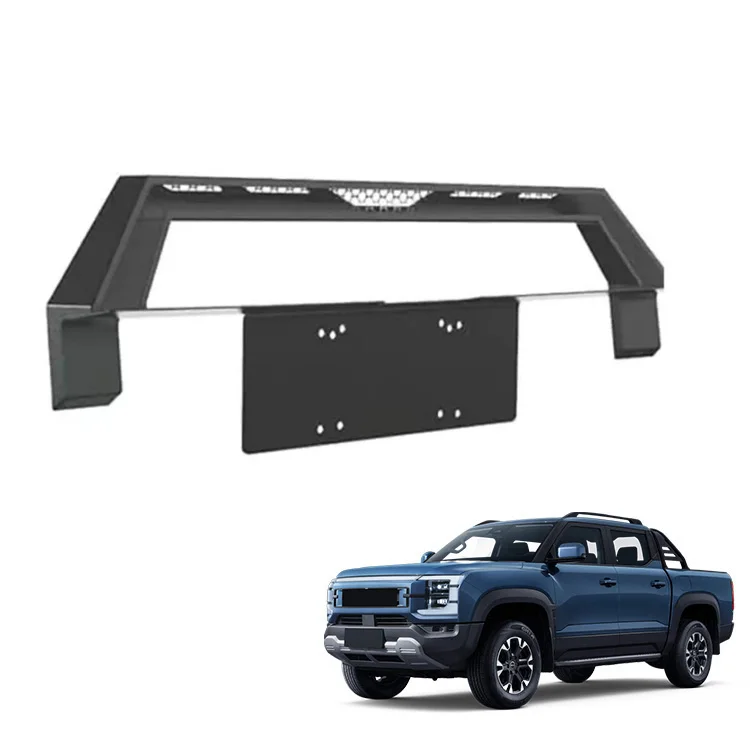 Maremlyn алдыңғы бұлл-бар бампер қорғағышы BYD Shark 6 үшін, алюминий қорытындысынан жасалған алдыңғы решетка қорғағышы, мемлекеттік таңбаша ұстағышы бар сыртқы аксессуарлар