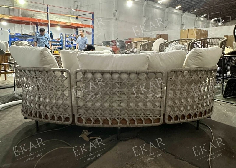 Modern design style and durable outdoor sofa-outdoor furniture-park sofa factory