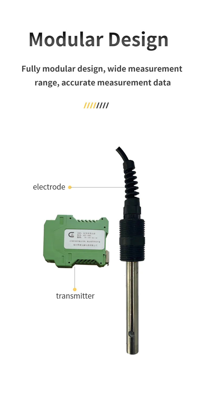 Ec Conductivity Sensor Rs485 Online Conductivity Probe 420ma