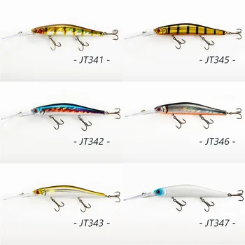 CHEERY Cross-Border Artificial Hard Bait Long-Distance Casting Stainless Steel Big Tongue Plate Minnow Rattle Beads 115cm 20g – Minnow – view 3