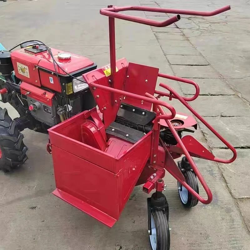 Farm Maize Mini Corn Harvester Machine with 2 Stroke Walk Tractor Metal