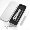 Silver Flat mouth with glass file box packing