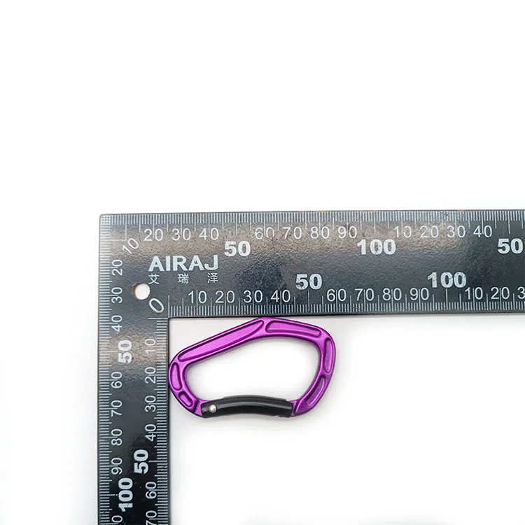 D-shaped Snap Keyring Outdoor Safety Aluminium Carabiner Camping Hook Keychain Spring Hook Mini Carabiner