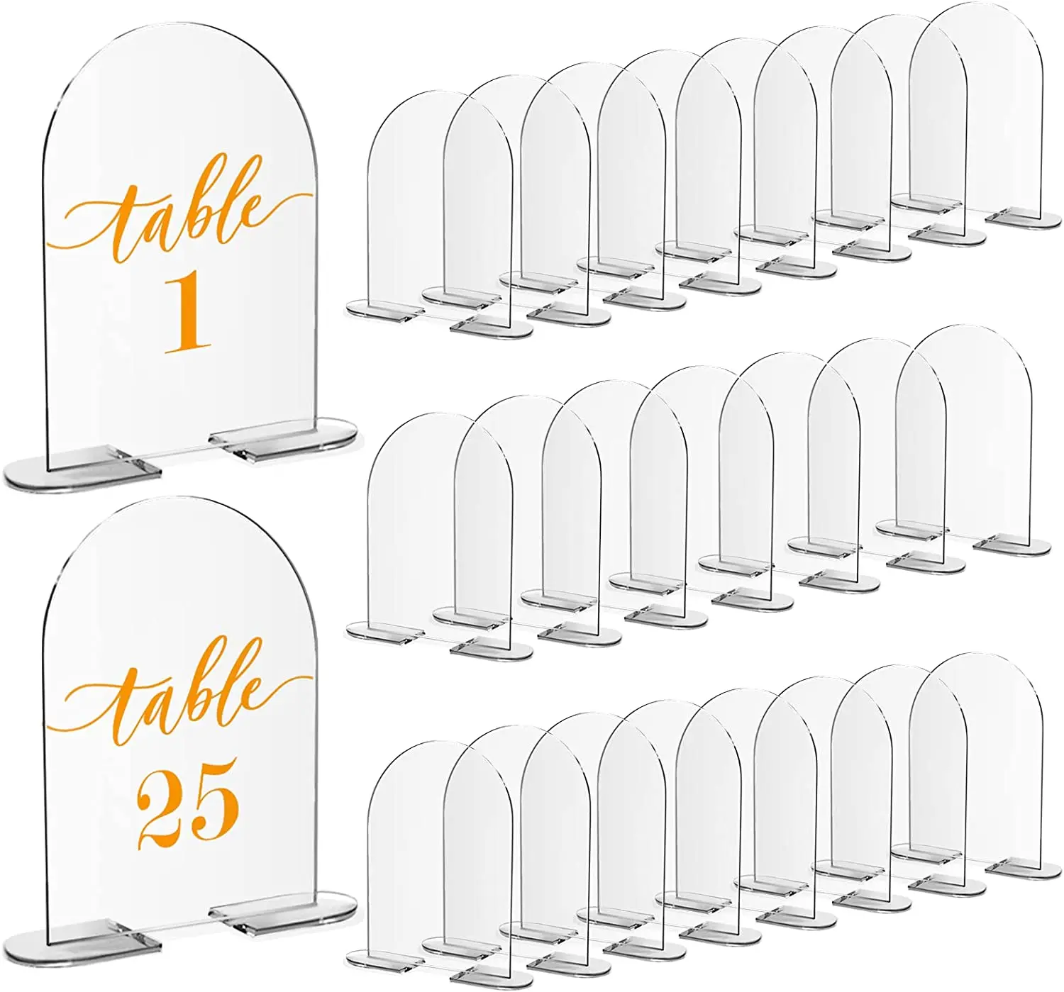 4x6 Inch/5x7 Inch Blank Clear Arch Acrylic Sign, DIY Arched Round Top Acrylic  Sheet for
