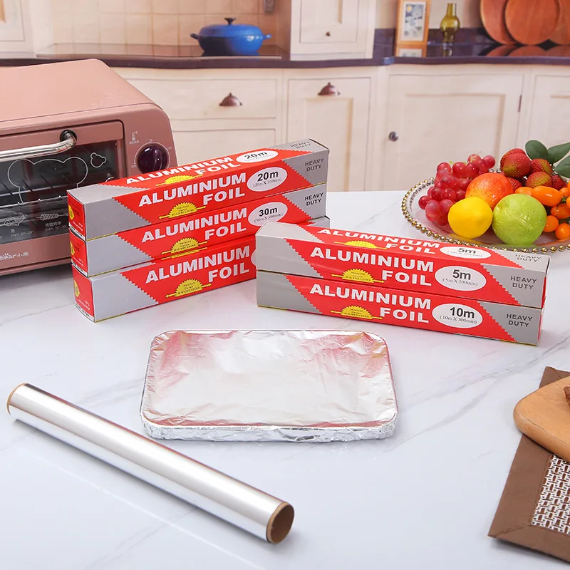 Hot Sale Household Kitchen Heavy-Duty Food Grade Aluminum Foil Paper Aluminum Roll Hot Sale Household Kitchen Heavy-Duty Food Grade Aluminum Foil Paper Aluminum Roll