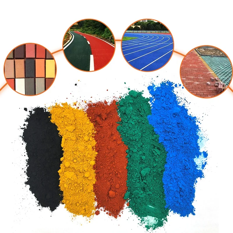 Concrete Dye China Factory Supply Iron Oxide Pigments Multiple Colors Iron Oxide Red/Yellow/Blue/Green/Black