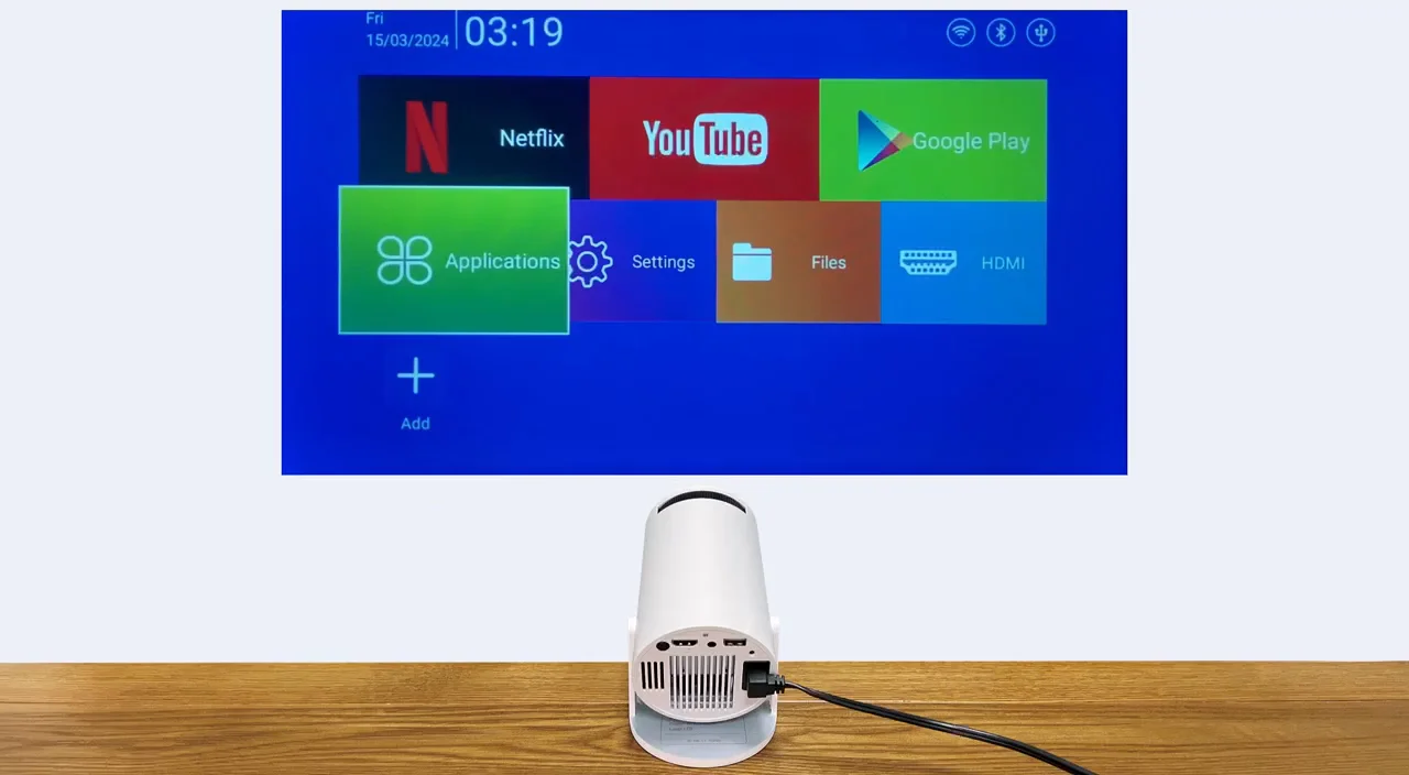 Hy300pro Portable Home Theater Projector With Android 11 Operating ...