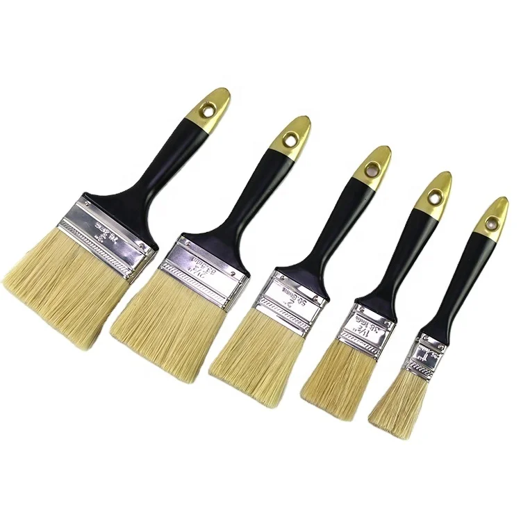Eco-friendly Paint Brush - Pure Boar Bristle, Black Gold Design ... - Eco Friendly Paint Brush
