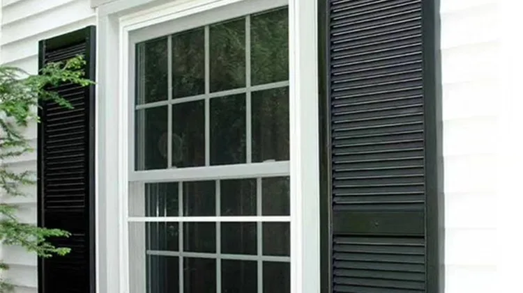 Double Hung Black Vinyl Window Screen Double Hung Windows Upvc Frame ...