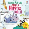 Hay un hipopótamo en el baño.