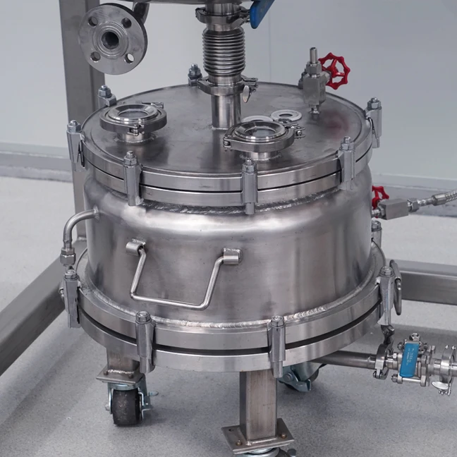 Valuen 50L 100L Crystallizing Isolate Stirring Agitated Filter Reactor Stainless Steel Crystallization Kettle