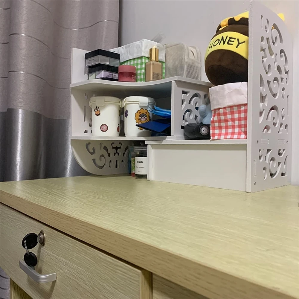 Деревянный Настольный кабинет для хранения ювелирных изделий косметическая коробка с выдвижными ящиками 3-х уровневая стол офиса из бамбука и дерева поставить