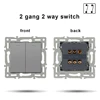 2 gang 2 way switch