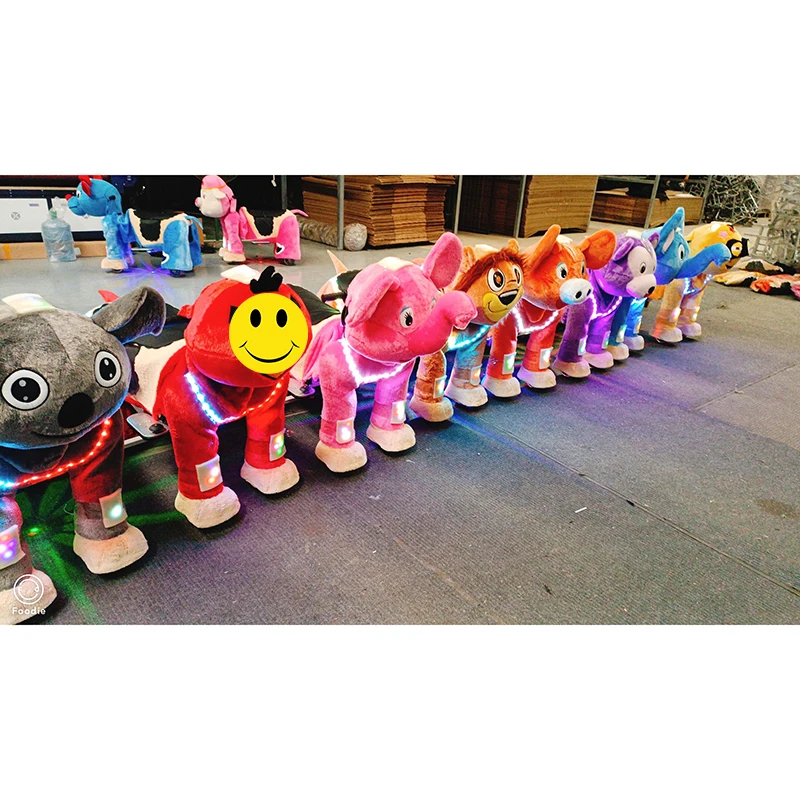 Spotlight Coin Operated Plush Walking Stuffy Animal Rides