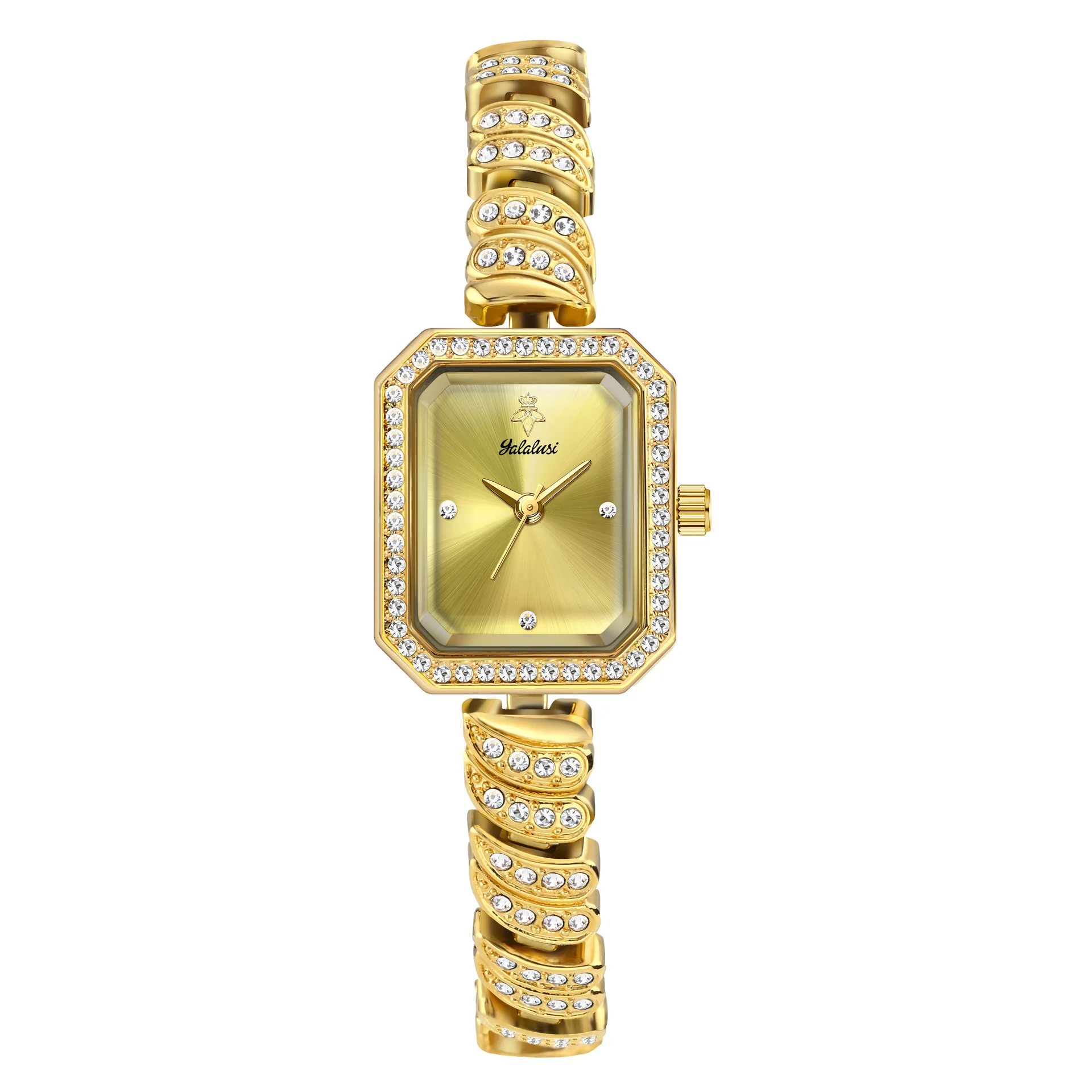 Rectangular Diamond Quartz Women's Watch OM-501734